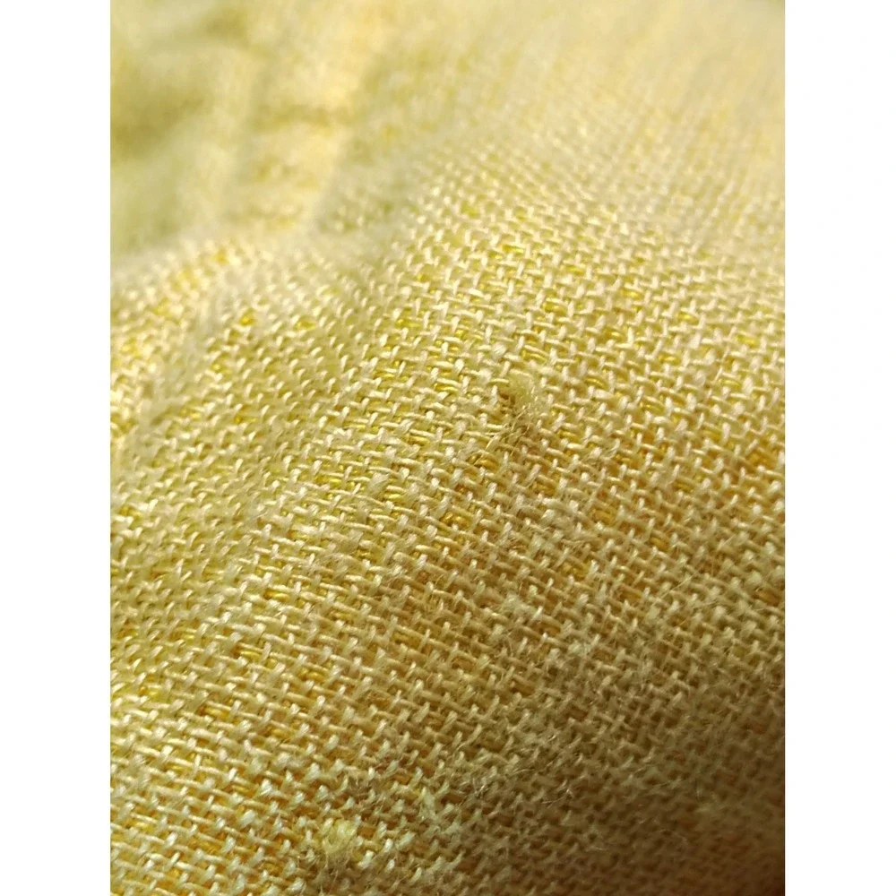 Eileen Fisher Woman Yellow‎ Organic Linen Button Front Utility Jacket 1X